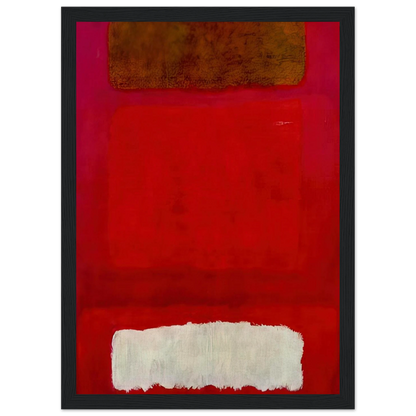 No. 16 Red, White, and Brown - 1957 Framed Poster | Mark Rothko Framed Prints Wall Art | Rothko Prints