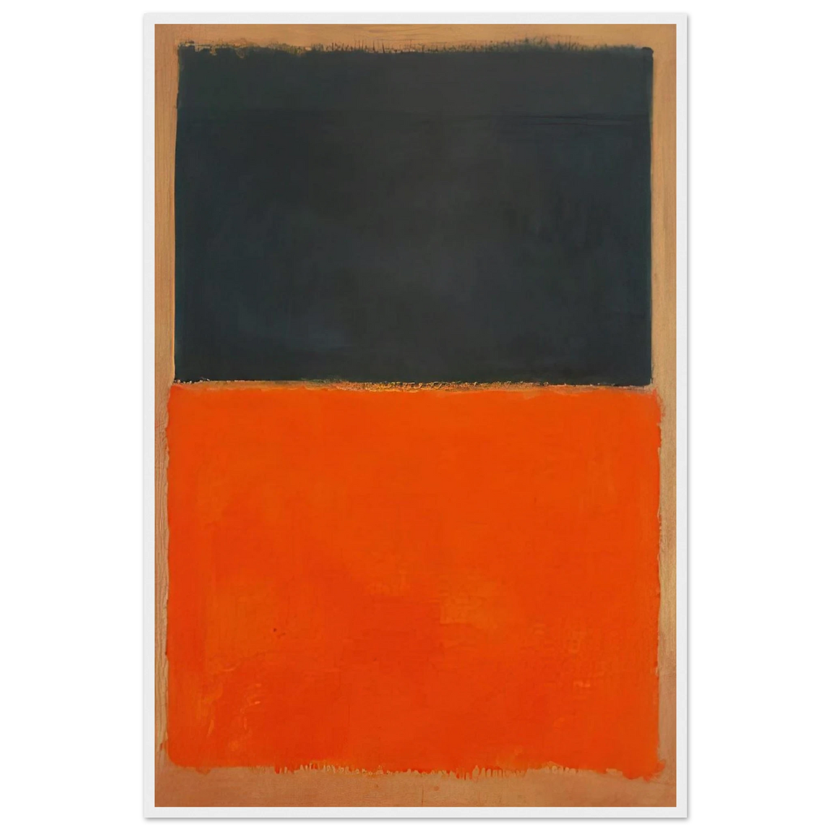 Green and Tangerine on Red - 1956 Framed Poster | Mark Rothko Framed Prints Wall Art | Rothko Prints