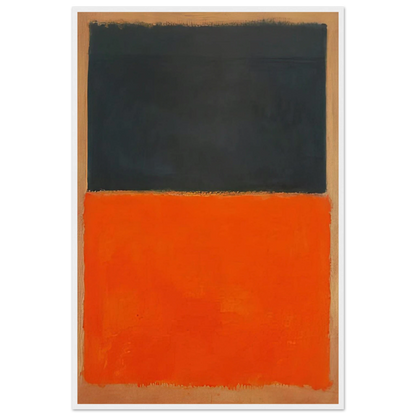 Green and Tangerine on Red - 1956 Framed Poster | Mark Rothko Framed Prints Wall Art | Rothko Prints