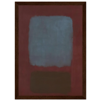 No. 37No. 19 Slate Blue and Brown on Plum - 1958 Framed Poster | Mark Rothko Framed Prints Wall Art | Rothko Prints