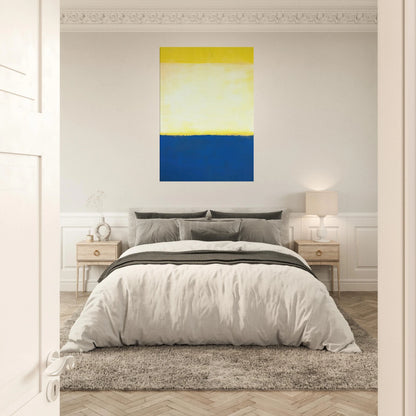 No. 6 Yellow, White, Blue Over Yellow on Gray - 1954 Canvas | Mark Rothko Canvas | Rothko Prints