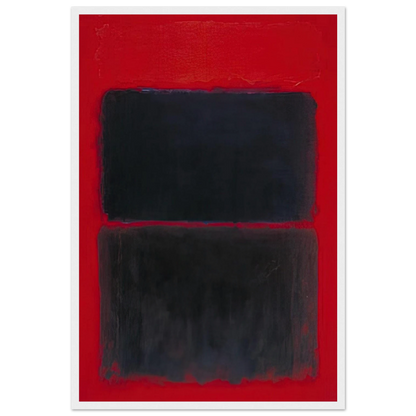 Light Red Over Black - 1957 Framed Poster | Mark Rothko Framed Prints Wall Art | Rothko Prints