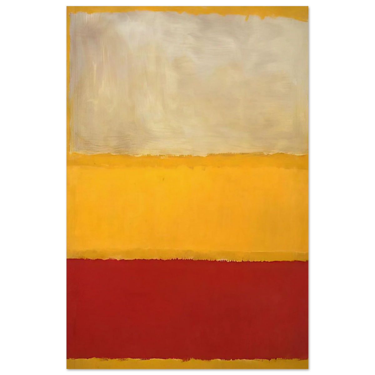 No. 13 White, Red on Yellow Poster | Mark Rothko Poster | Rothko Prints
