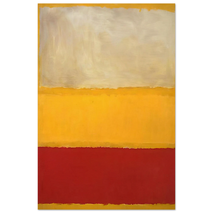 No. 13 White, Red on Yellow Poster | Mark Rothko Poster | Rothko Prints