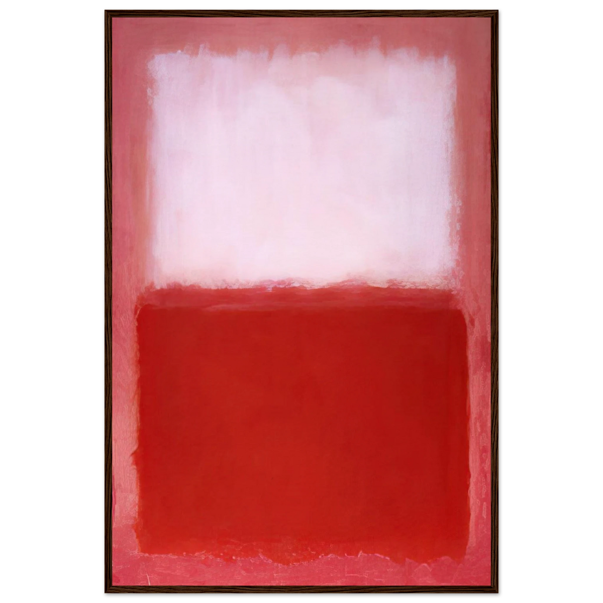 White Over Red - 1957 Framed Poster | Mark Rothko Framed Prints Wall Art | Rothko Prints