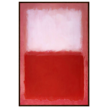 White Over Red - 1957 Framed Poster | Mark Rothko Framed Prints Wall Art | Rothko Prints