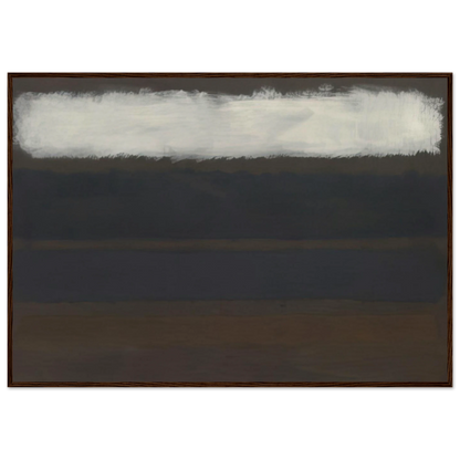 No. 14 Horizontals, White over Darks - 1961 Framed Poster | Mark Rothko Framed Prints Wall Art | Rothko Prints