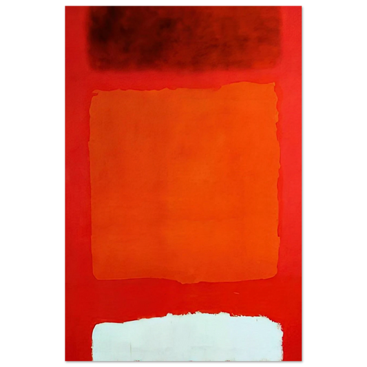 Red, White, and Brown - 1957 Poster | Mark Rothko Poster | Rothko Prints