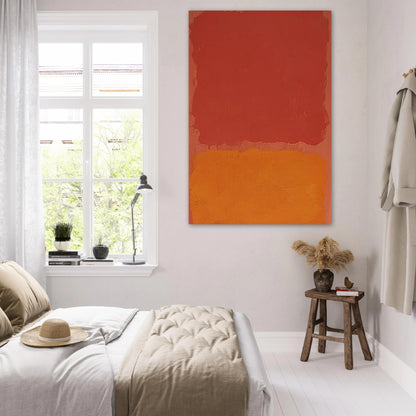 Untitled Red and Orange on Salmon - 1969 Poster | Mark Rothko Poster | Rothko Prints