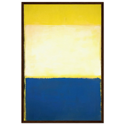 No. 6 Yellow, White, Blue Over Yellow on Gray - 1954 Framed Poster | Mark Rothko Framed Prints Wall Art | Rothko Prints