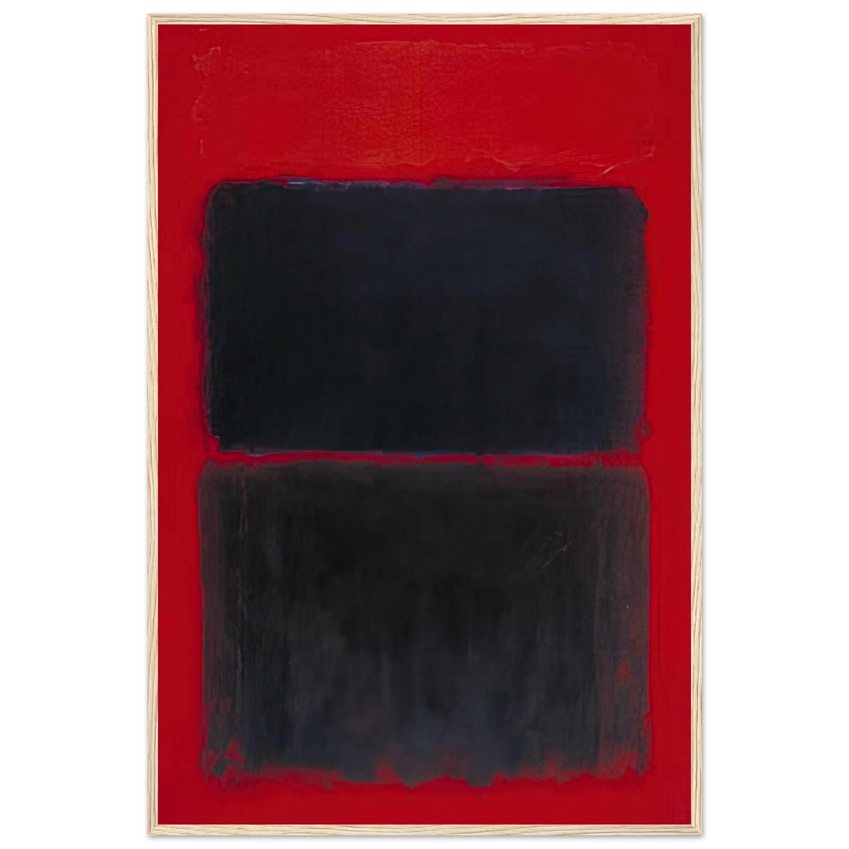 Light Red Over Black - 1957 Framed Poster | Mark Rothko Framed Prints Wall Art | Rothko Prints