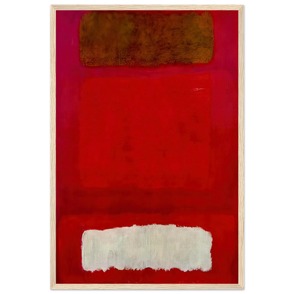 No. 16 Red, White, and Brown - 1957 Framed Poster | Mark Rothko Framed Prints Wall Art | Rothko Prints