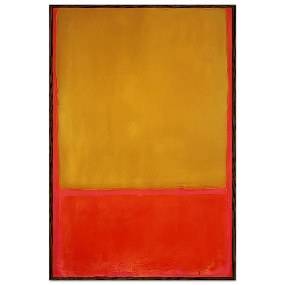 Ochre and Red on Red - 1954 Framed Poster | Mark Rothko Framed Prints Wall Art | Rothko Prints