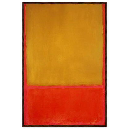 Ochre and Red on Red - 1954 Framed Poster | Mark Rothko Framed Prints Wall Art | Rothko Prints