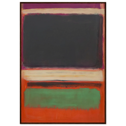 No.3No.13 Magenta, Black, Green on Orange - 1949 Framed Poster | Mark Rothko Framed Prints Wall Art | Rothko Prints