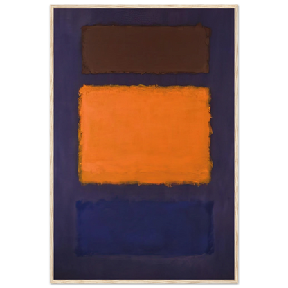 Brown, Orange, Blue on Maroon - c.1963  United States Framed Poster | Mark Rothko Framed Prints Wall Art | Rothko Prints