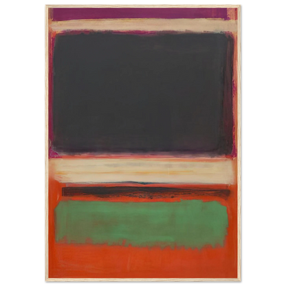 No.3No.13 Magenta, Black, Green on Orange - 1949 Framed Poster | Mark Rothko Framed Prints Wall Art | Rothko Prints