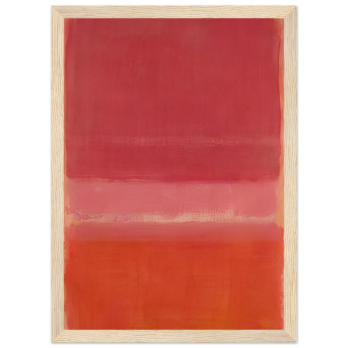Untitled Red - 1956 Framed Poster | Mark Rothko Framed Prints Wall Art | Rothko Prints