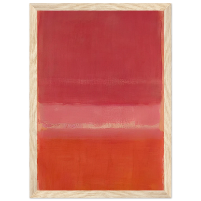 Untitled Red - 1956 Framed Poster | Mark Rothko Framed Prints Wall Art | Rothko Prints