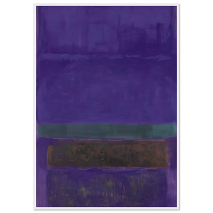 Untitled [Blue, Green, and Brown] - 1952 Framed Poster | Mark Rothko Framed Prints Wall Art | Rothko Prints