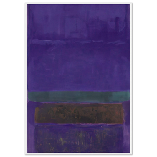 Untitled [Blue, Green, and Brown] - 1952 Framed Poster | Mark Rothko Framed Prints Wall Art | Rothko Prints