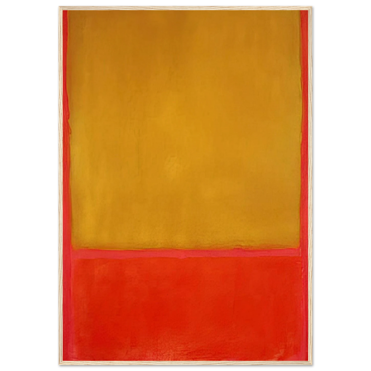 Ochre and Red on Red - 1954 Framed Poster | Mark Rothko Framed Prints Wall Art | Rothko Prints