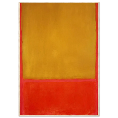Ochre and Red on Red - 1954 Framed Poster | Mark Rothko Framed Prints Wall Art | Rothko Prints