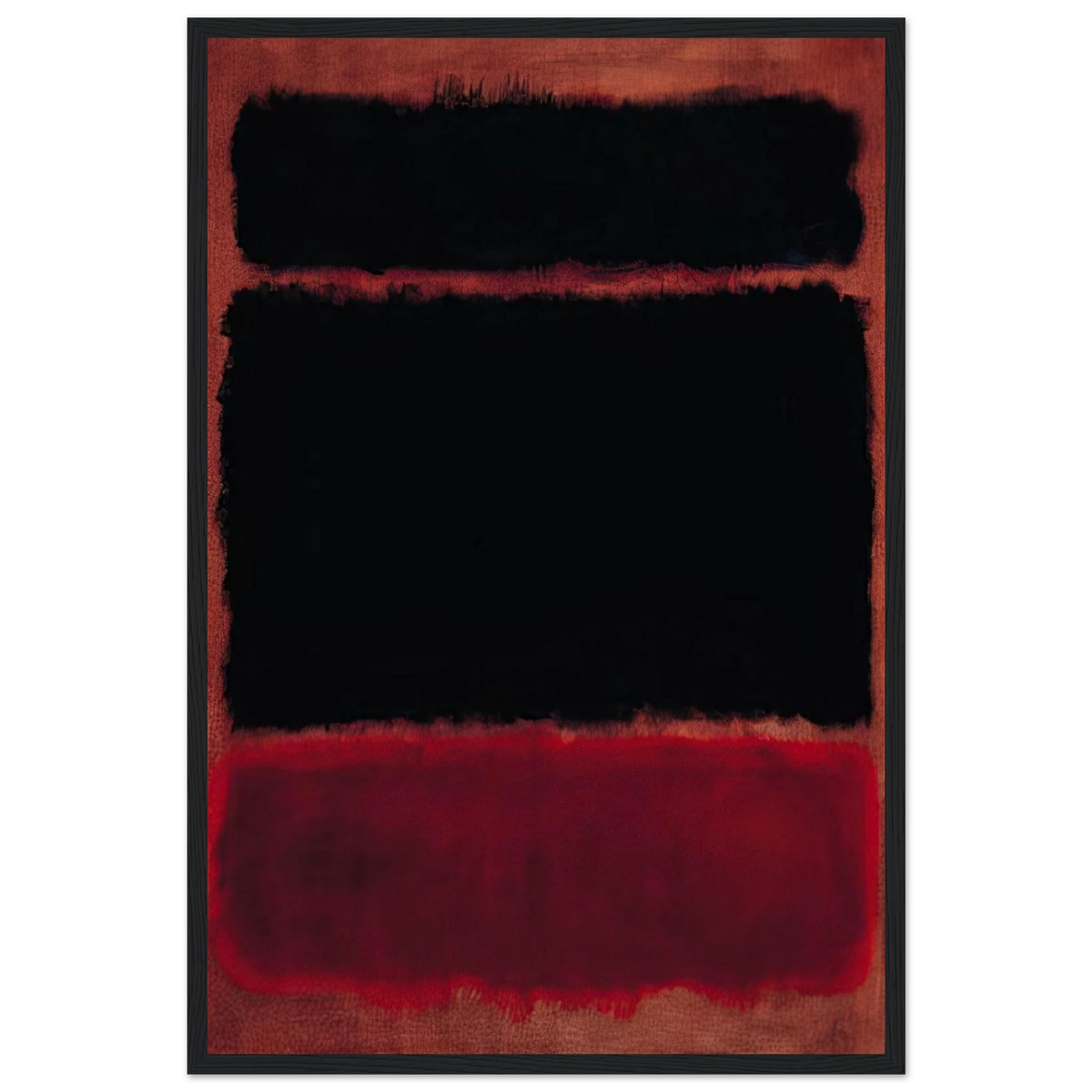 Black in Deep Red - 1957 Framed Poster | Mark Rothko Framed Prints Wall Art | Rothko Prints