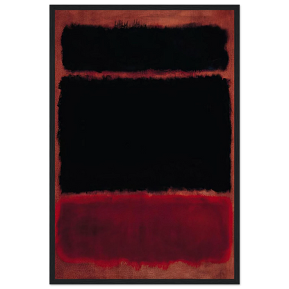 Black in Deep Red - 1957 Framed Poster | Mark Rothko Framed Prints Wall Art | Rothko Prints