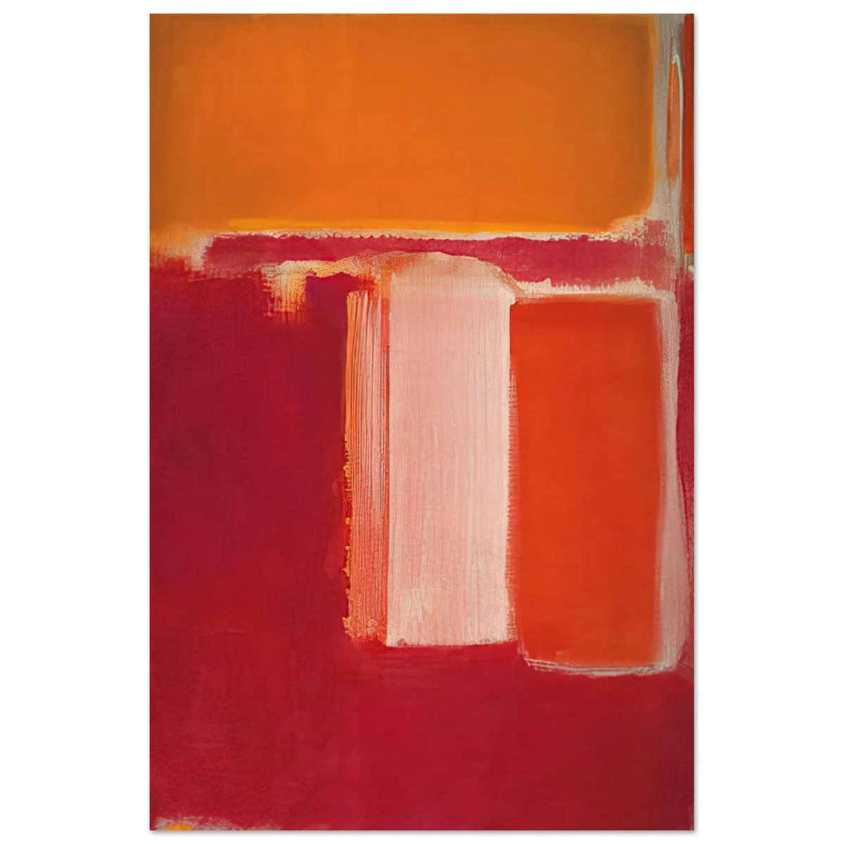 Yellow, Cherry, Orange - 1947 Poster | Mark Rothko Poster | Rothko Prints