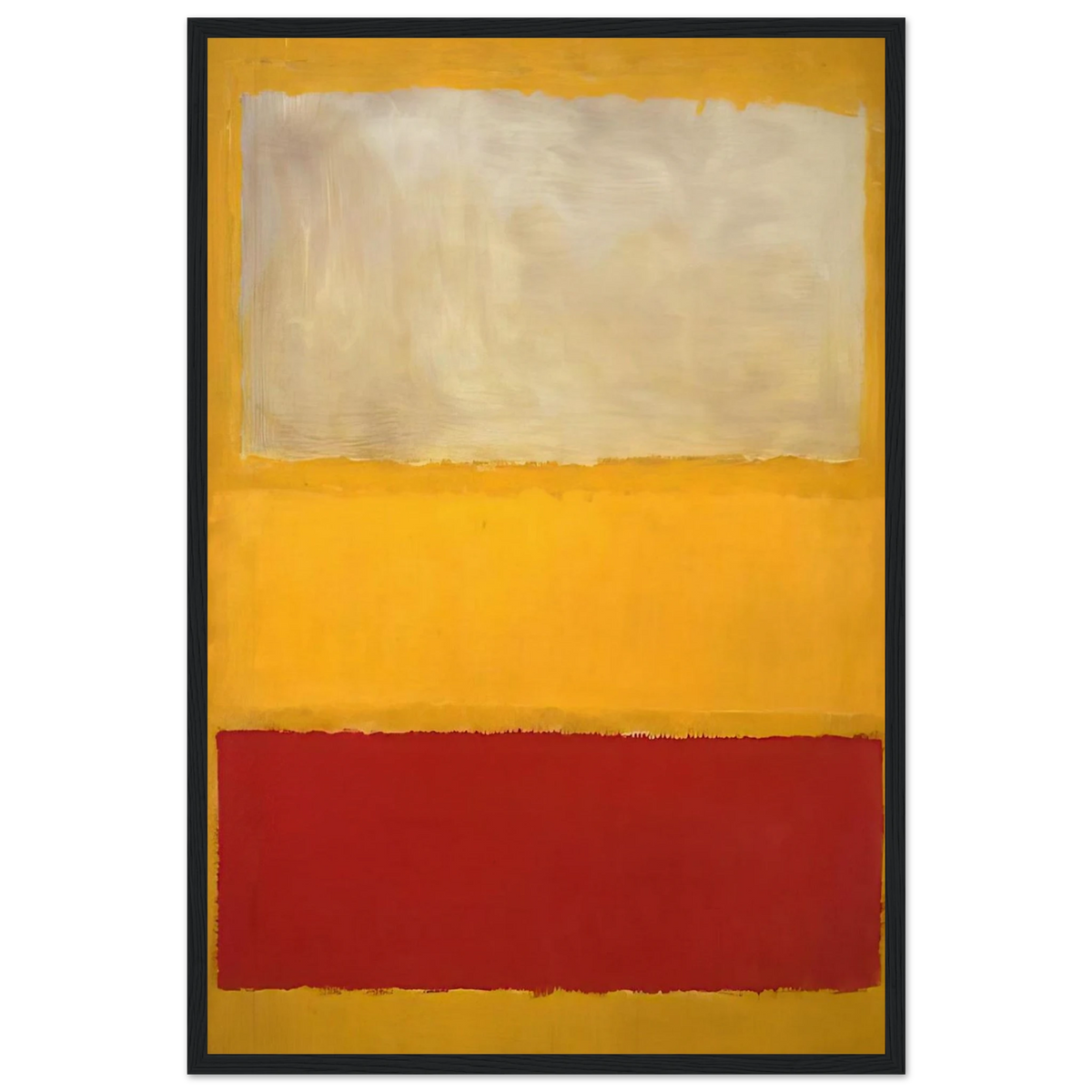 No. 13 White, Red on Yellow Framed Poster | Mark Rothko Framed Prints Wall Art | Rothko Prints