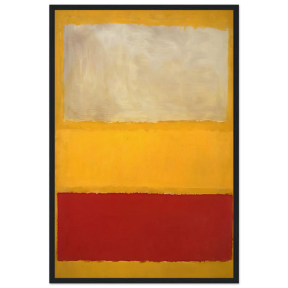No. 13 White, Red on Yellow Framed Poster | Mark Rothko Framed Prints Wall Art | Rothko Prints