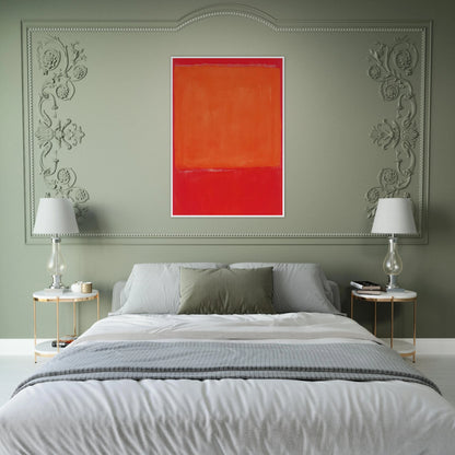 Ochre and Red on Red - 1957 Framed Poster | Mark Rothko Framed Prints Wall Art | Rothko Prints