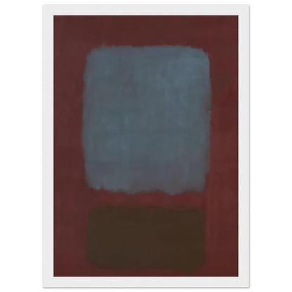 No. 37No. 19 Slate Blue and Brown on Plum - 1958 Framed Poster | Mark Rothko Framed Prints Wall Art | Rothko Prints