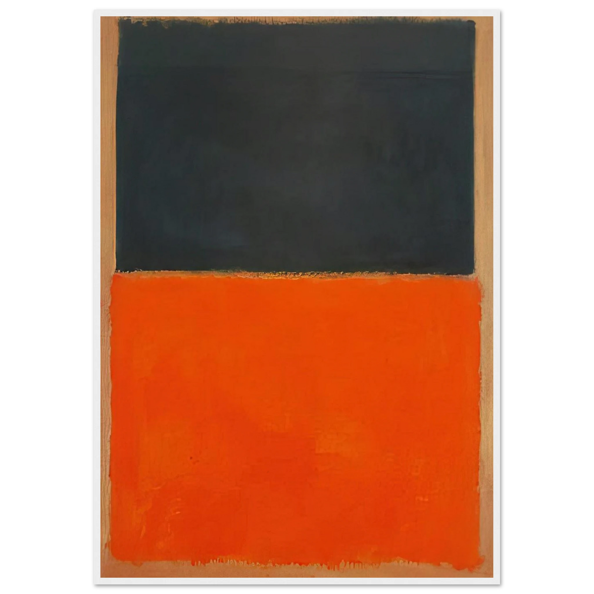 Green and Tangerine on Red - 1956 Framed Poster | Mark Rothko Framed Prints Wall Art | Rothko Prints