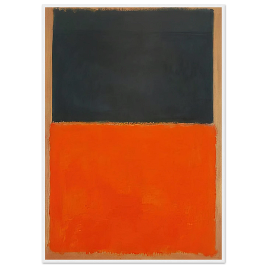Green and Tangerine on Red - 1956 Framed Poster | Mark Rothko Framed Prints Wall Art | Rothko Prints