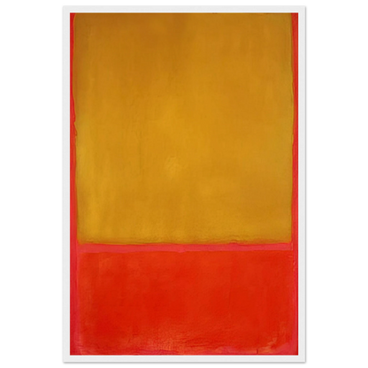 Ochre and Red on Red - 1954 Framed Poster | Mark Rothko Framed Prints Wall Art | Rothko Prints