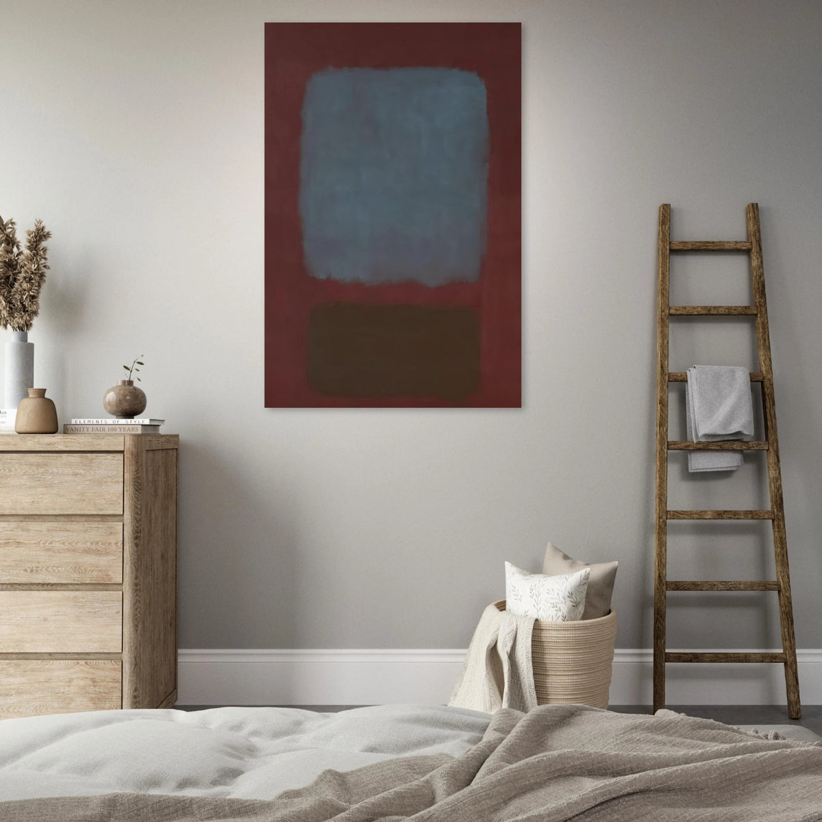No. 37No. 19 Slate Blue and Brown on Plum - 1958 Poster | Mark Rothko Poster | Rothko Prints