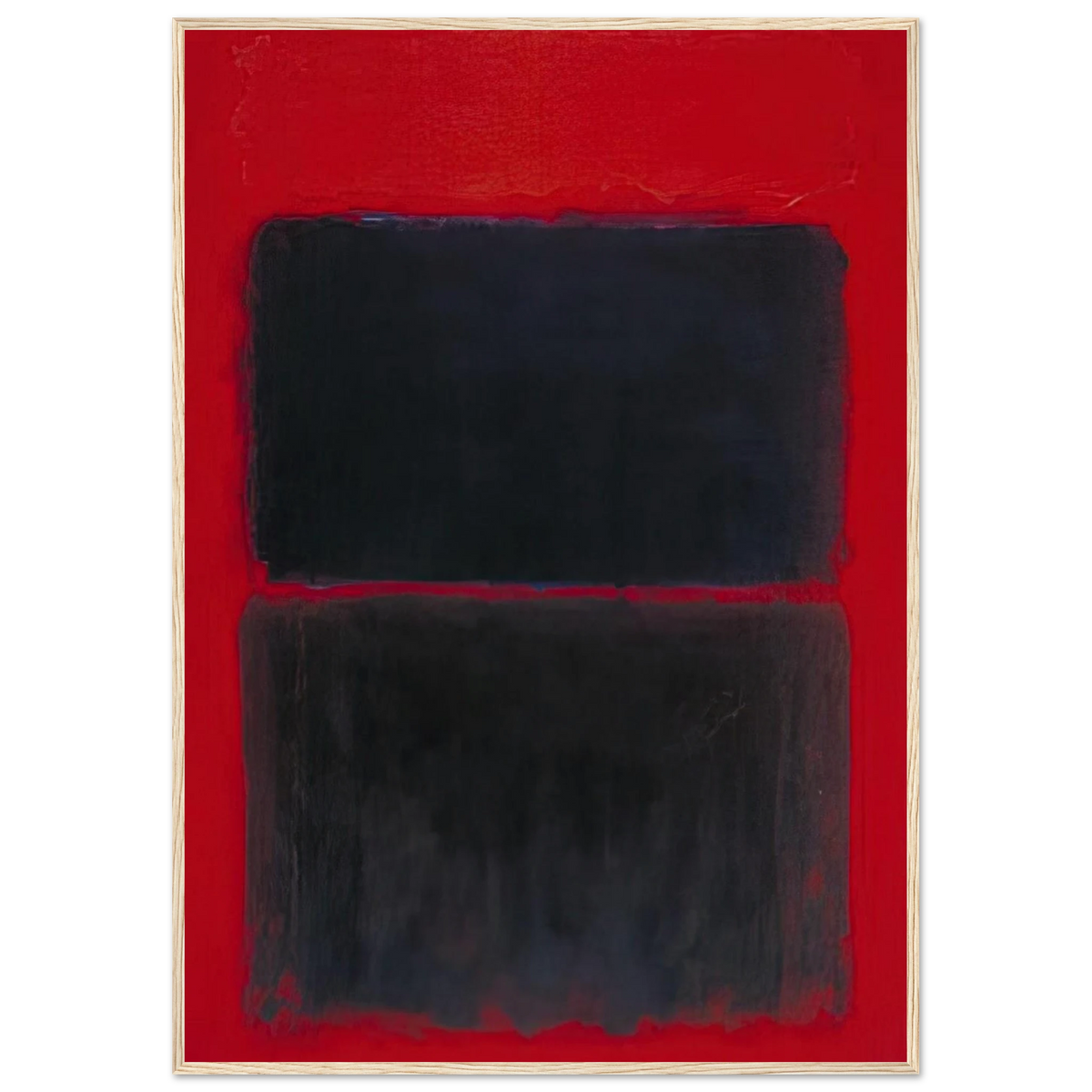 Light Red Over Black - 1957 Framed Poster | Mark Rothko Framed Prints Wall Art | Rothko Prints