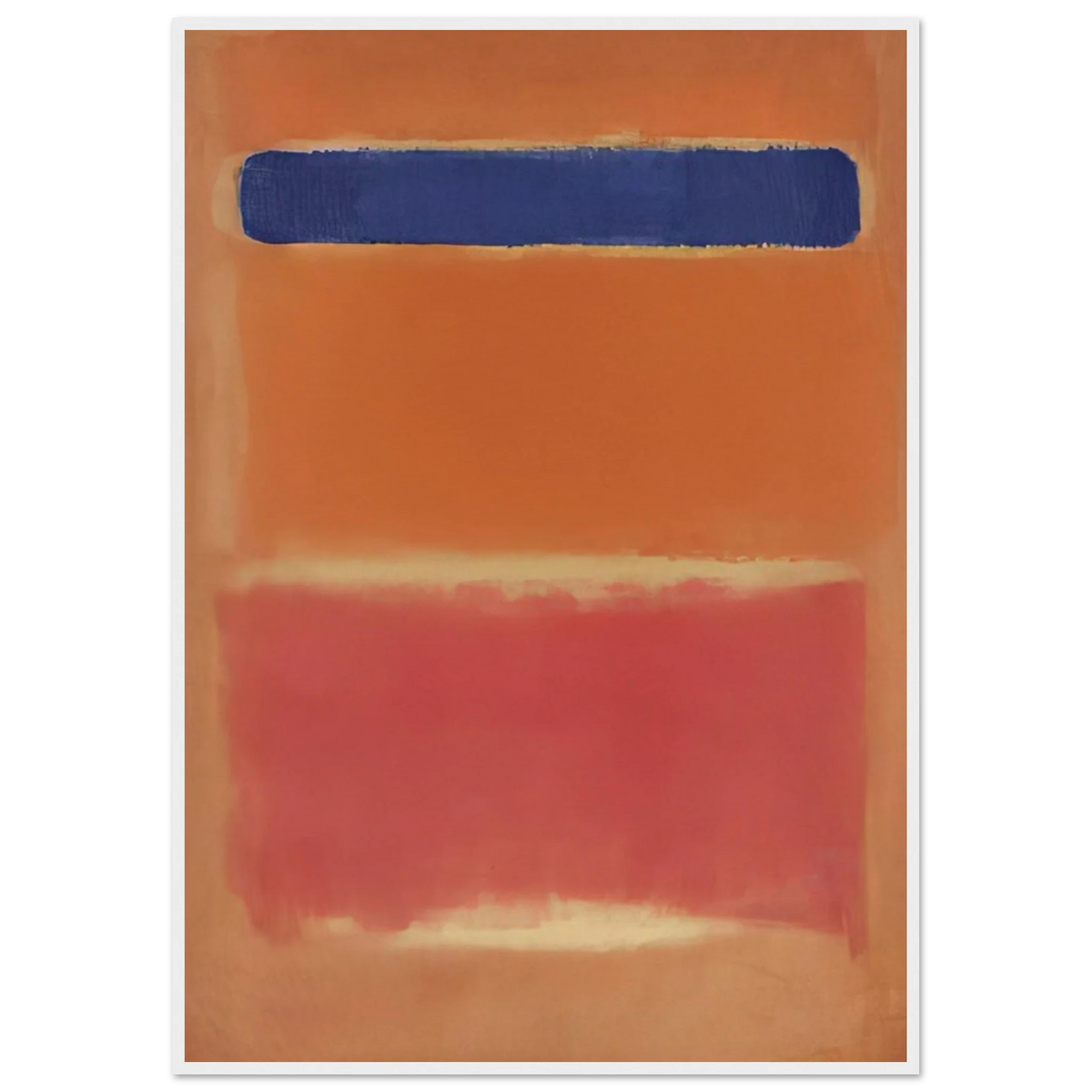 Blue Over Red - 1953 Framed Poster | Mark Rothko Framed Prints Wall Art | Rothko Prints