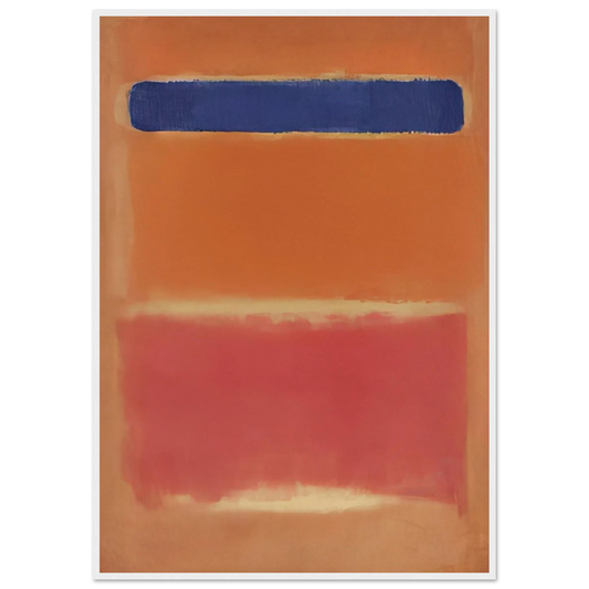Blue Over Red - 1953 Framed Poster | Mark Rothko Framed Prints Wall Art | Rothko Prints