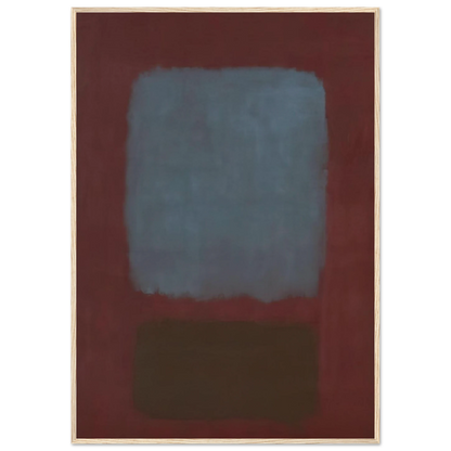 No. 37No. 19 Slate Blue and Brown on Plum - 1958 Framed Poster | Mark Rothko Framed Prints Wall Art | Rothko Prints