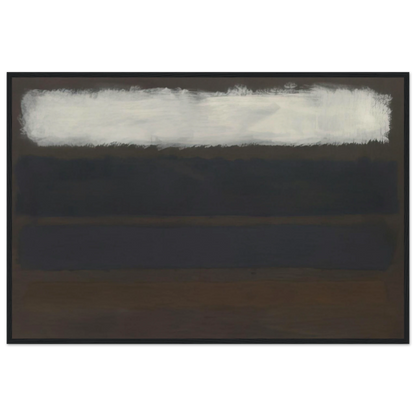 No. 14 Horizontals, White over Darks - 1961 Framed Poster | Mark Rothko Framed Prints Wall Art | Rothko Prints