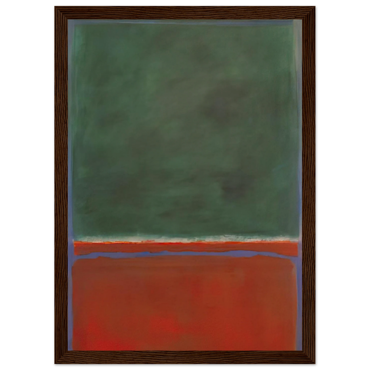 Green and Maroon - 1953 Framed Poster | Mark Rothko Framed Prints Wall Art | Rothko Prints