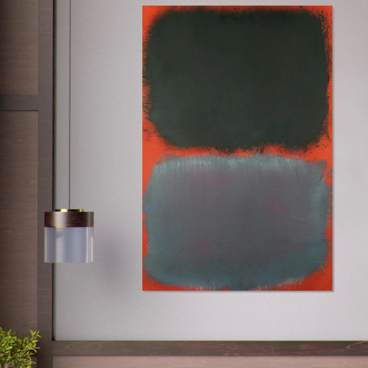 Untitled Gray, Gray on Red - 1968 Poster | Mark Rothko Poster | Rothko Prints