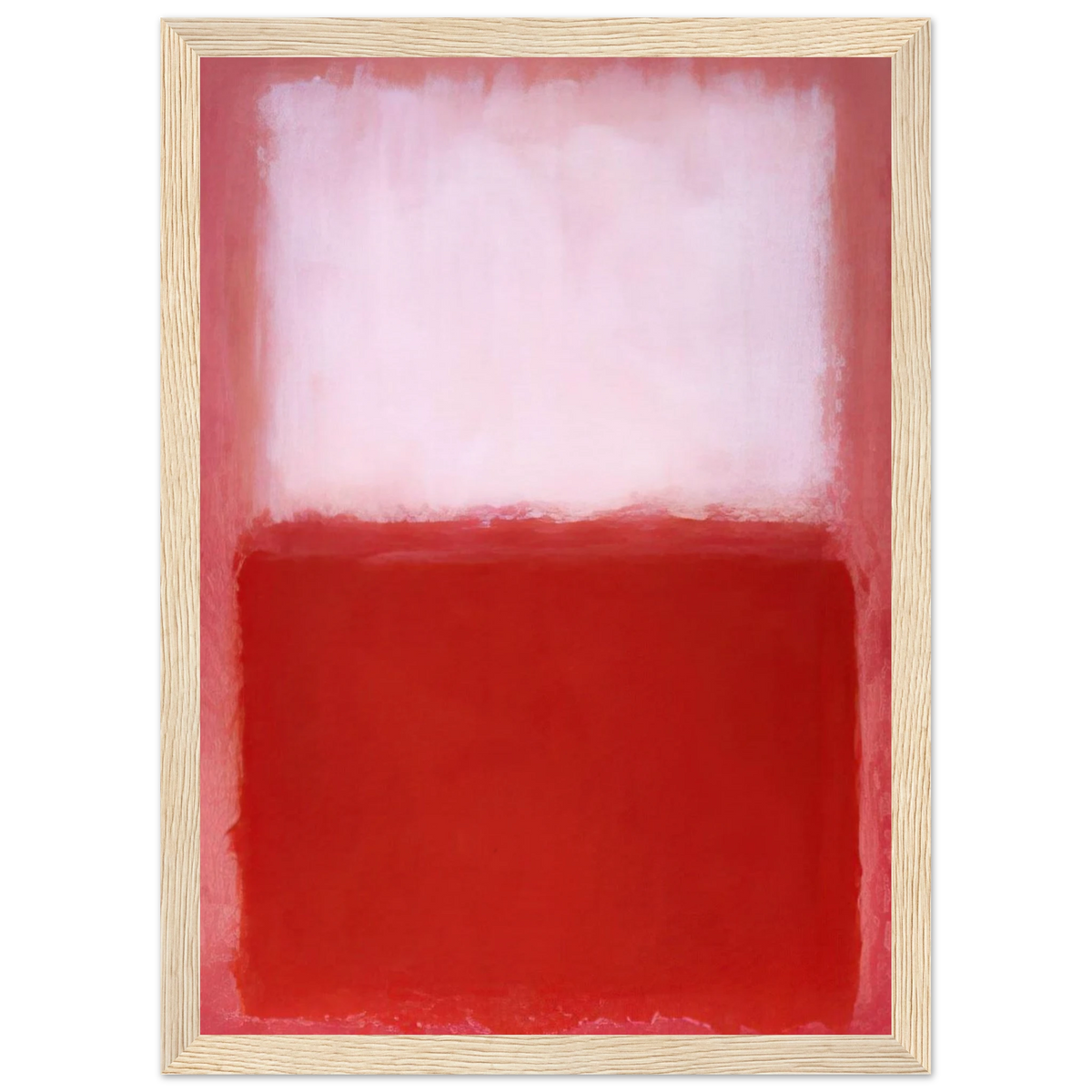 White Over Red - 1957 Framed Poster | Mark Rothko Framed Prints Wall Art | Rothko Prints