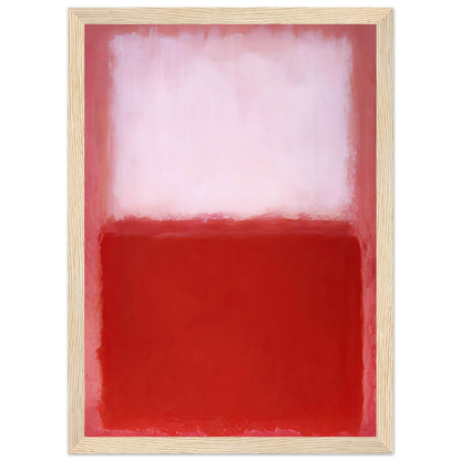 White Over Red - 1957 Framed Poster | Mark Rothko Framed Prints Wall Art | Rothko Prints