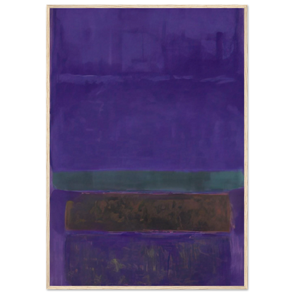 Untitled [Blue, Green, and Brown] - 1952 Framed Poster | Mark Rothko Framed Prints Wall Art | Rothko Prints