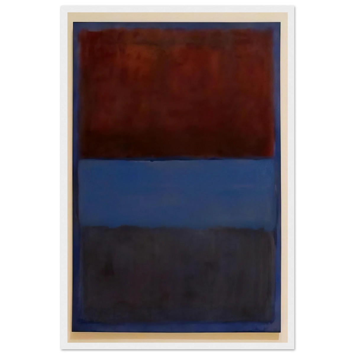 No.61 Rust and Blue - 1953 Framed Poster | Mark Rothko Framed Prints Wall Art | Rothko Prints