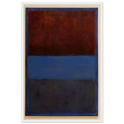 No.61 Rust and Blue - 1953 Framed Poster | Mark Rothko Framed Prints Wall Art | Rothko Prints